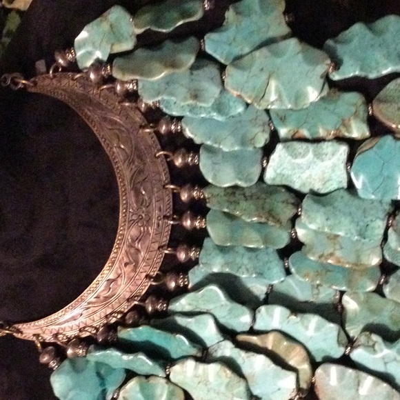 Masha Archer Jewelry Masha Archer Turquoise Bib Necklace Poshmark